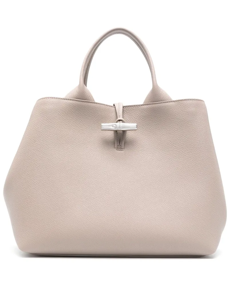 Longchamp Großer Roseau Shopper - Grau Grau
