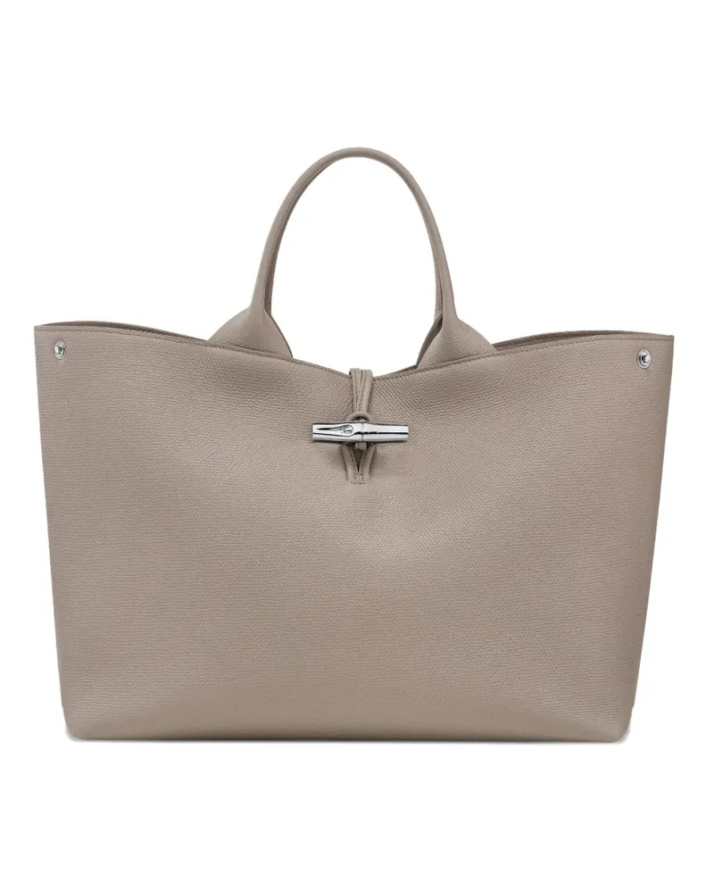 Longchamp Großer Roseau Shopper - Grau Grau