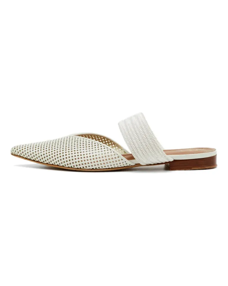 Malone Souliers Maisie perforated mules - Weiß Weiß