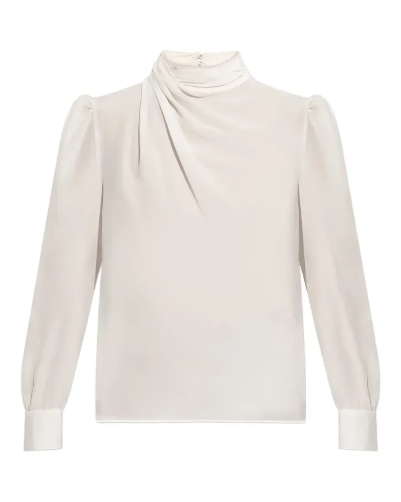 Alessandra Rich Bluse mit Puffärmeln - Weiß Weiß