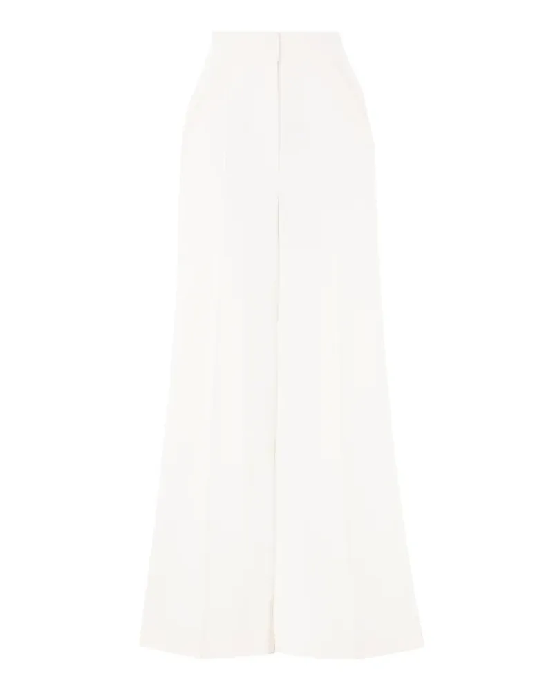 Temperley London Conqueror Hose mit weitem Bein - Weiß Weiß
