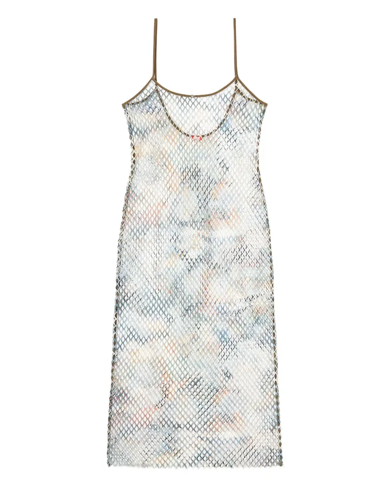 Diesel Strandkleid aus Mesh - Weiß Weiß