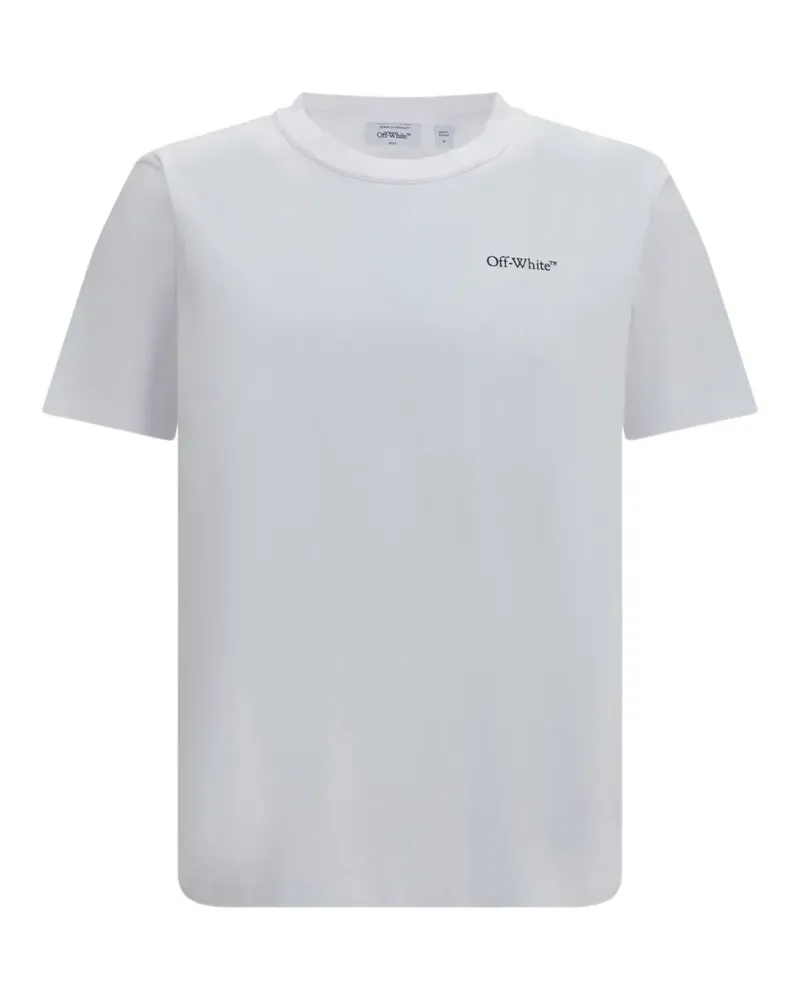 OFF-WHITE Small Bookish T-Shirt mit Logo-Print - Weiß Weiß