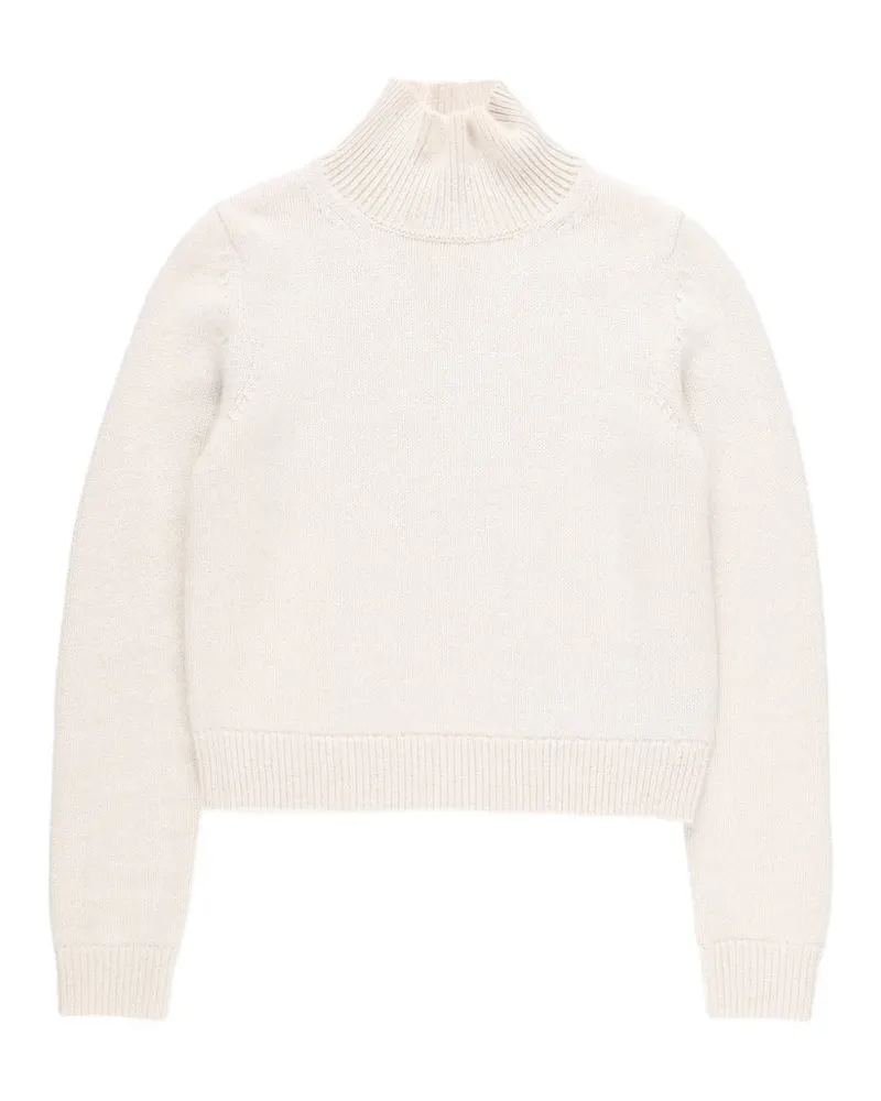 Nili Lotan Estis cable-detail sweater - Weiß Weiß