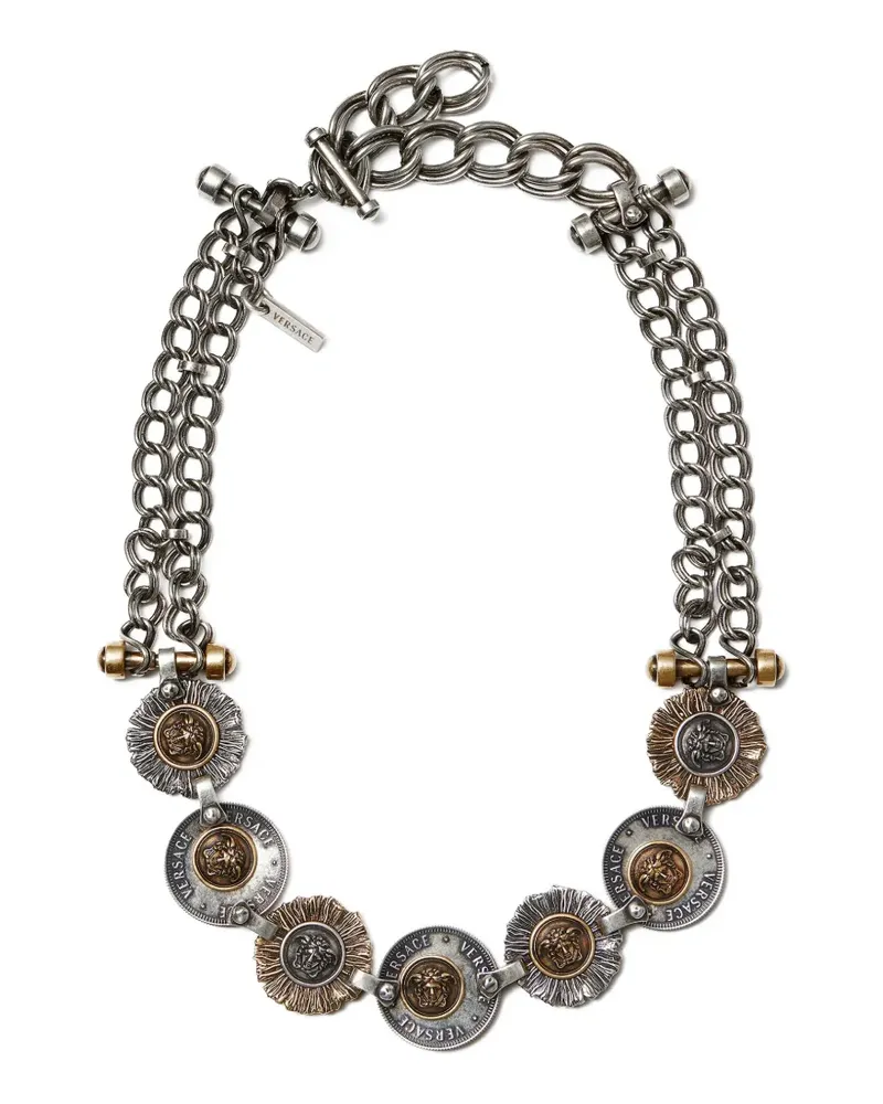 Versace Icon Coins Halskette - Silber Silber