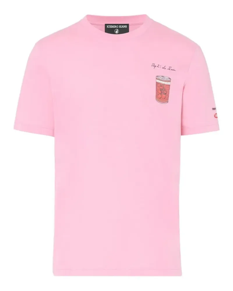 Iceberg graphic-print T-shirt - Rosa Rosa
