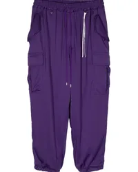 Mastermind World Cargohose mit Totenkopf-Print Violett