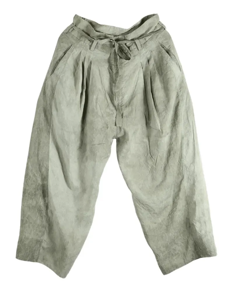 Ziggy Chen pleated trousers - Grün Grün