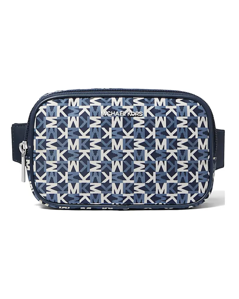 Michael Kors small Khai monogram belt bag - Blau Blau