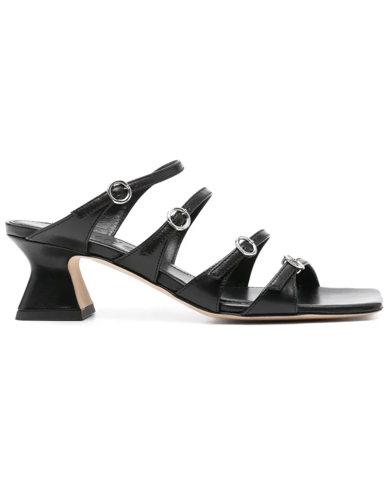 aeyde Eanna Mules 60mm - Schwarz Schwarz