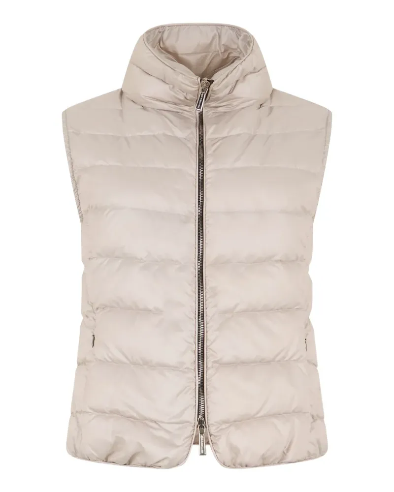 MOORER Antefp quilted high-neck gilet - Nude Nude