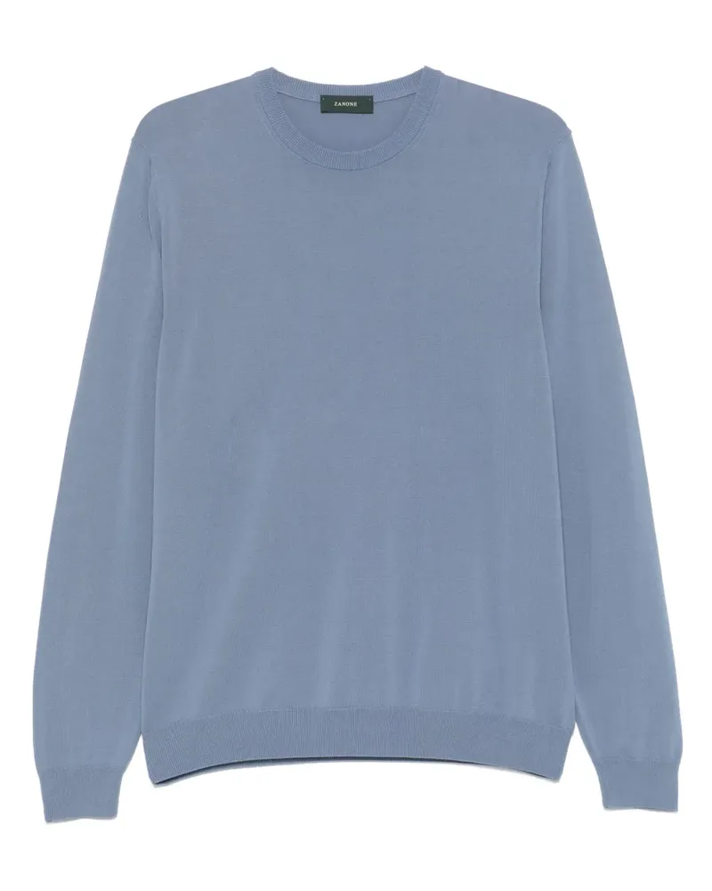Zanone Pullover mit rundem Ausschnitt - Blau Blau