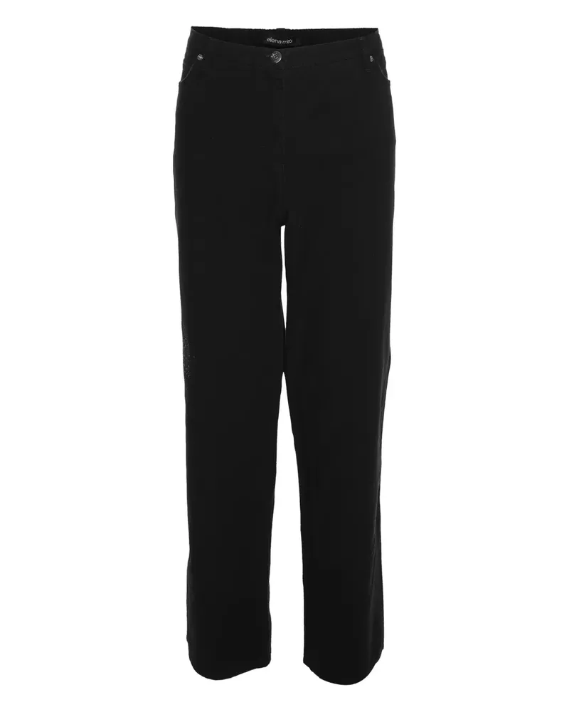 Elena Mirò Jeans mit geradem Bein - Schwarz Schwarz