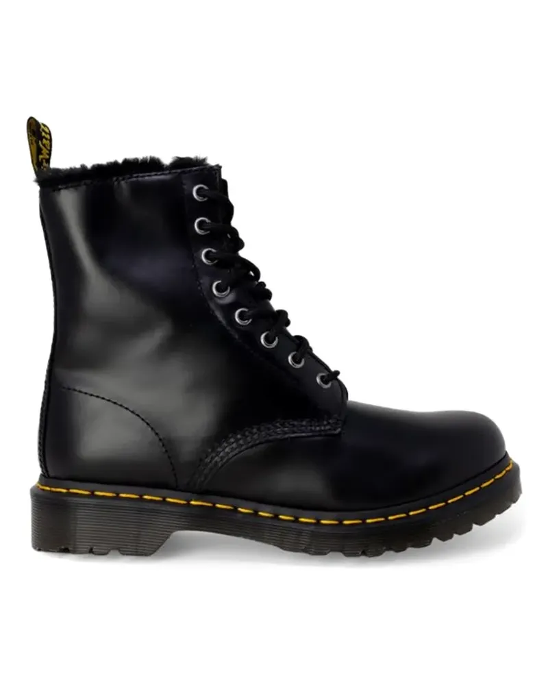 Dr.Martens 1460 Serena faux-fur-trim combat boots - Schwarz Schwarz