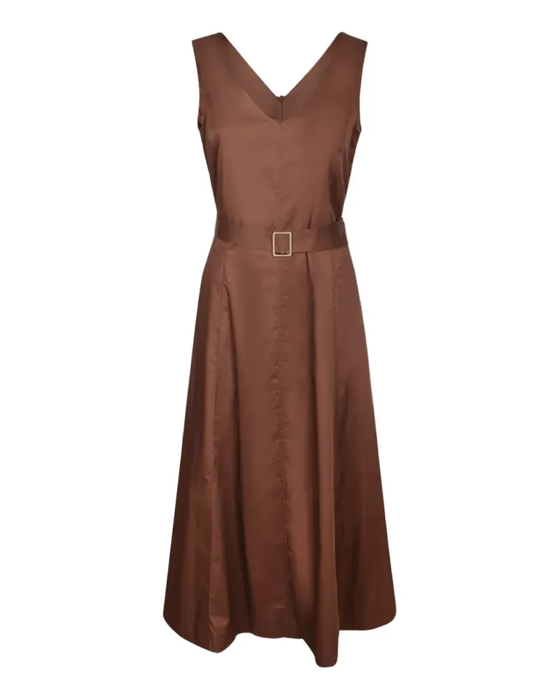 Blanca belted sleeveless midi dress - Braun Braun