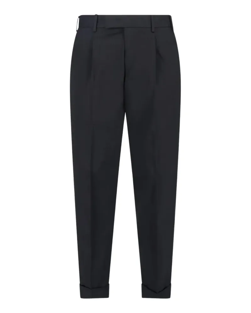 PT TORINO cuffed trousers - Schwarz Schwarz