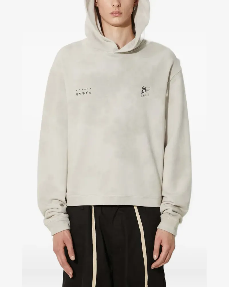 Stampd Hoodie mit Batikmuster - Grau Grau