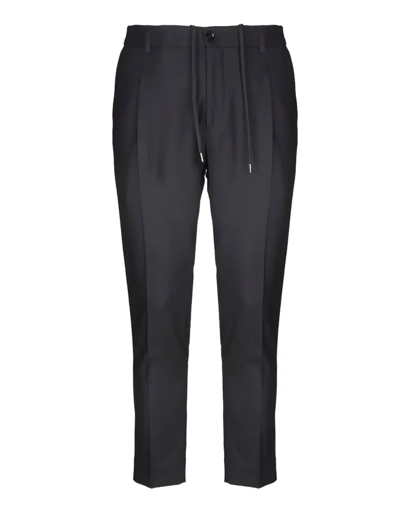 Be Able pleated drawstring-waist trousers - Schwarz Schwarz