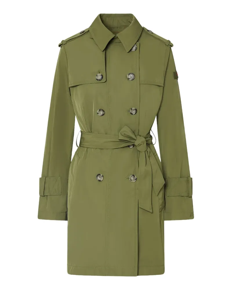 Peuterey button-up belted coat - Grün Grün