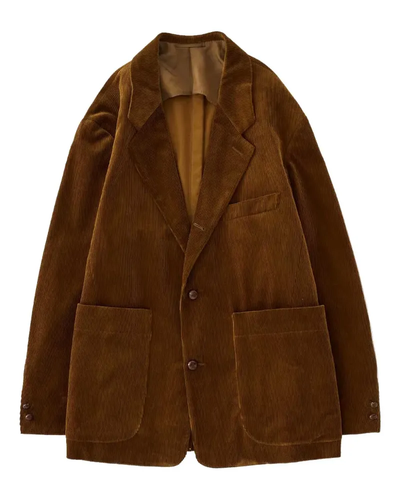 Studio Nicholson single-breasted blazer - Braun Braun