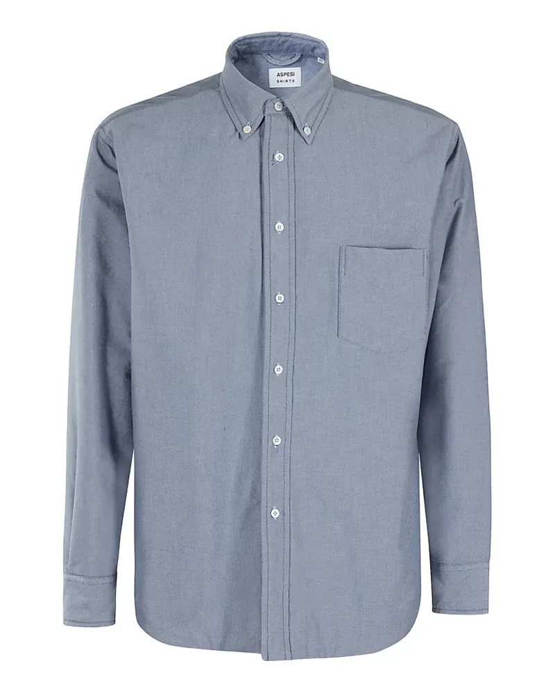 ASPESI Wattierte Fred Hemdjacke - Blau Blau