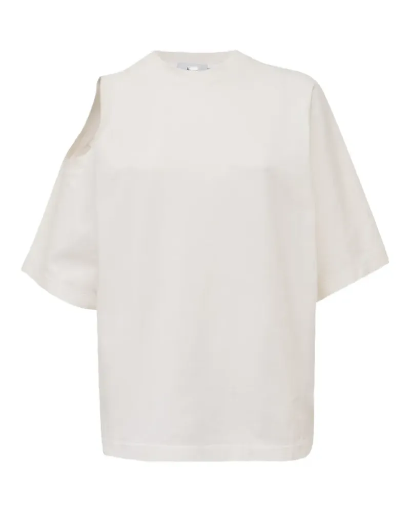AGOLDE T-Shirt mit Cut-Out - Nude Nude