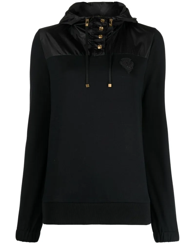 Gucci Hoodie mit Wappenapplikation - Schwarz Schwarz