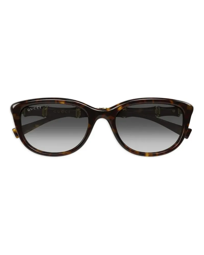 Gucci tortoiseshell-effect sunglasses - Braun Braun