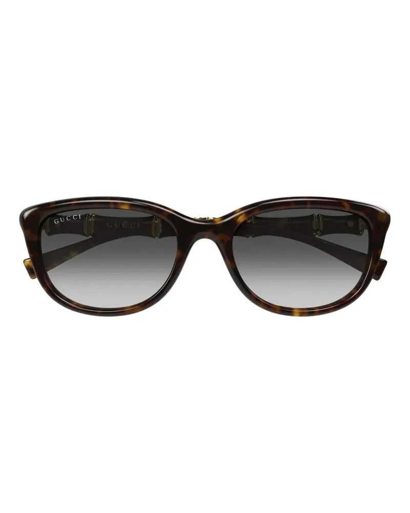 Gucci tortoiseshell-effect sunglasses - Braun Braun