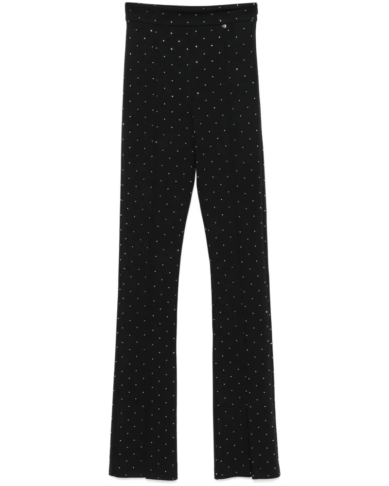 NISSA Hose mit Kristallverzierung - Schwarz Schwarz