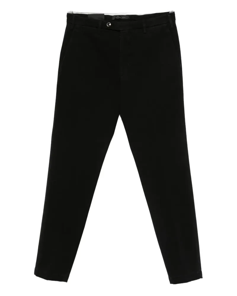 MICHAEL COAL belt-loops trousers - Schwarz Schwarz