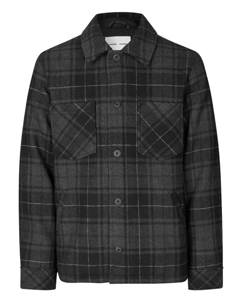 Samsøe & Samsøe Pally plaid overshirt - Grau Grau