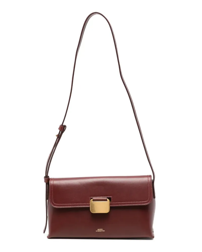 A.P.C. Grace Schultertasche mit Logo - Rot Rot