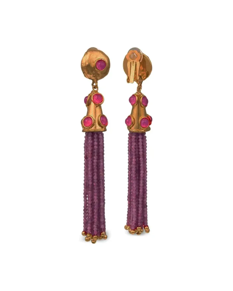 Sylvia Toledano Gio Ohrringe mit Quaste - Violett Violett