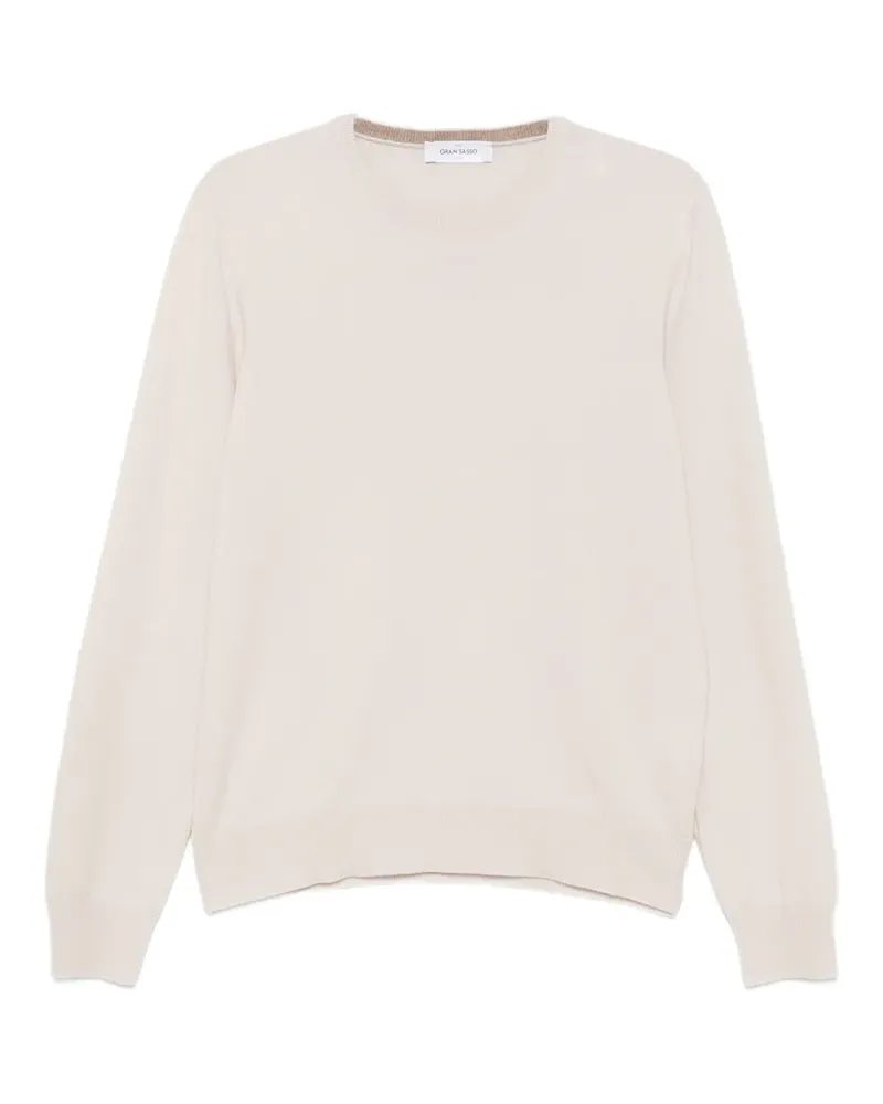 Gran Sasso crew-neck long-sleeve sweater - Nude Nude