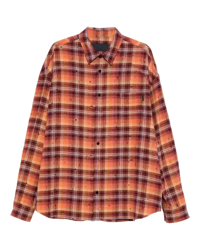 JUUN.J Hemd im Distressed-Look - Orange Orange