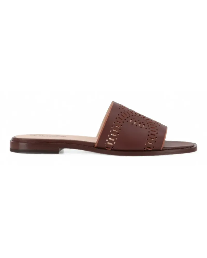 TOD'S Perforierte Sandalen - Braun Braun