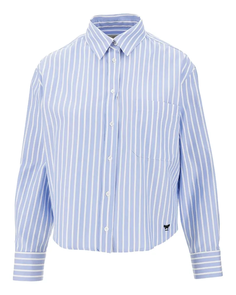Max Mara Gestreiftes Hemd - Blau Blau