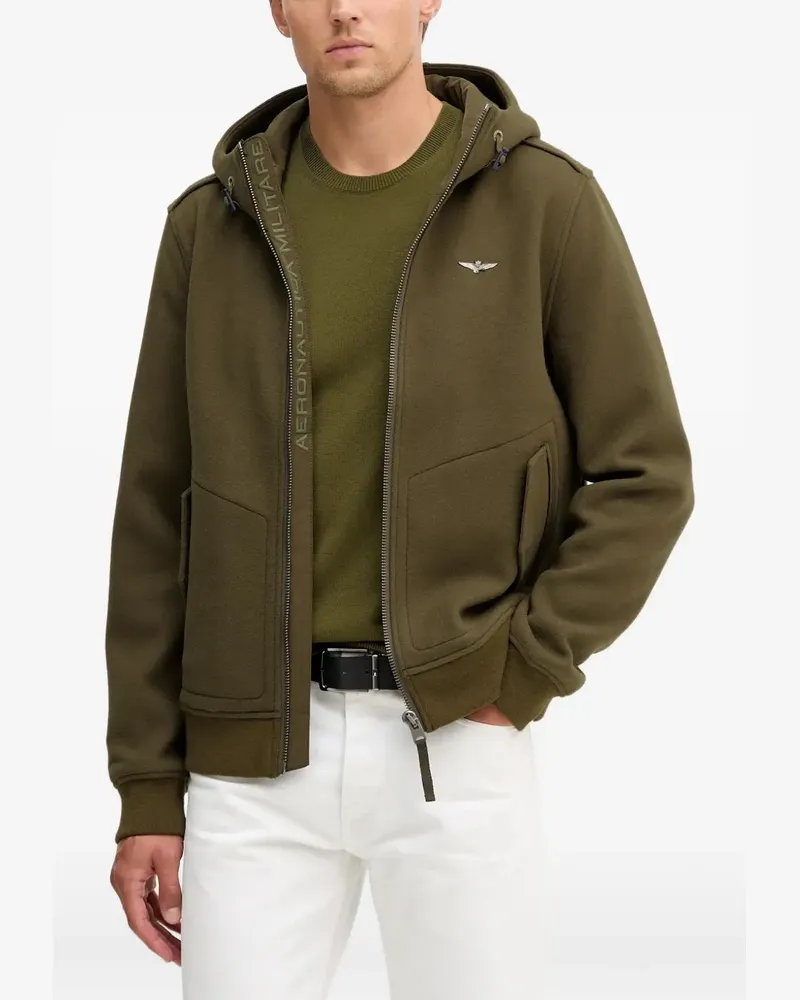 Aeronautica Militare zip-up hoodie - Grün Grün
