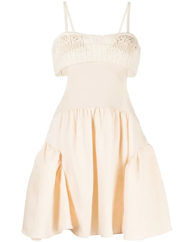 GOEN.J Kleid mit Cut-Outs - Nude Nude