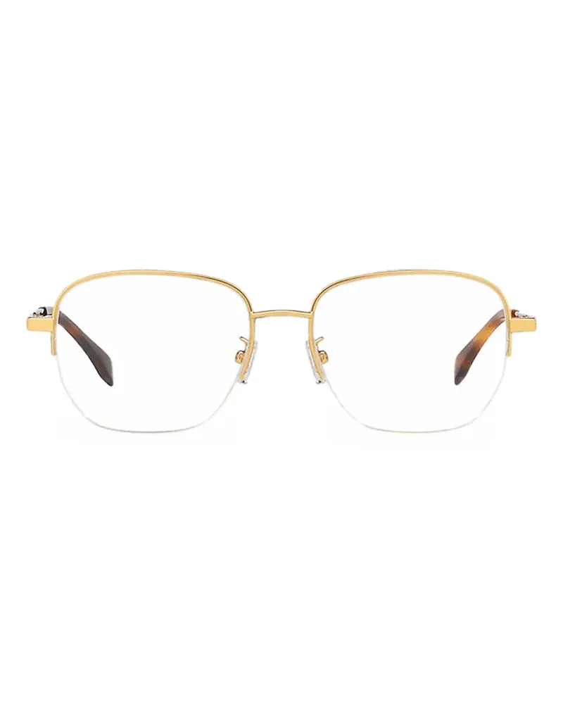 Fendi square semi-rim glasses - Gold Gold