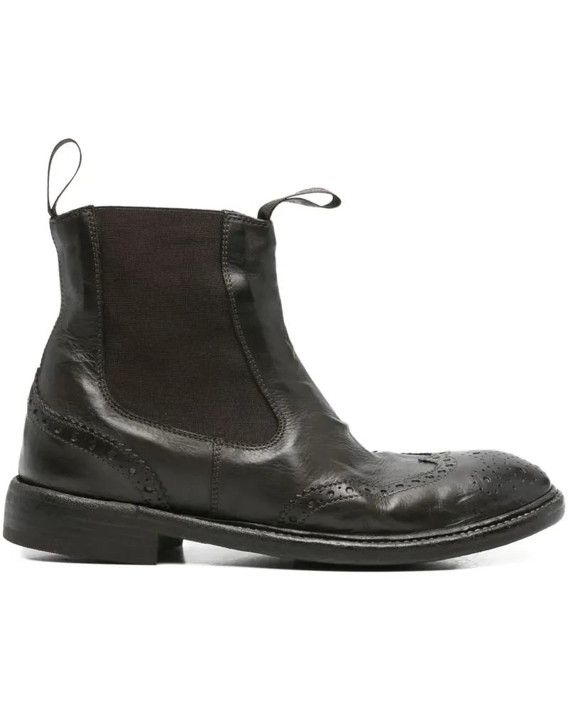 Moma Chelsea-Boots mit Budapestermuster - Braun Braun