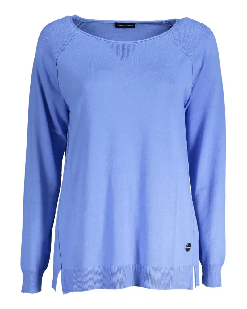 North Sails raglan-sleeve side-slit sweater - Blau Blau