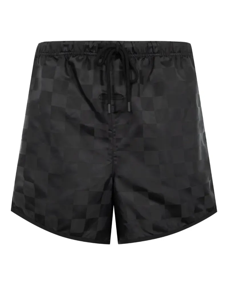 Fear of God Karierte Sport-Shorts - Schwarz Schwarz