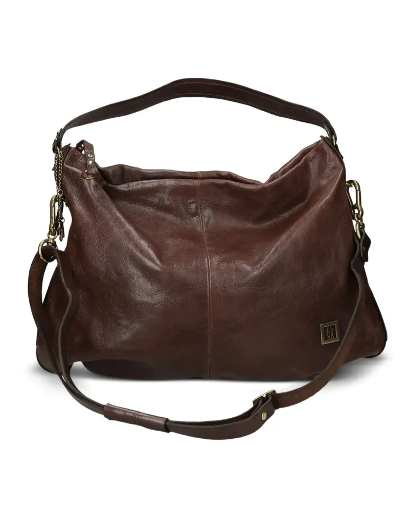 A.S.98 Schultertasche mit abnehmbarem Riemen - Braun Braun