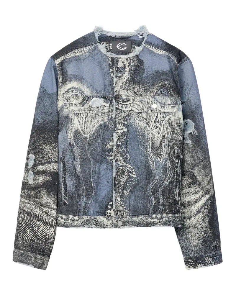 Camper button-fastening denim jacket - Blau Blau