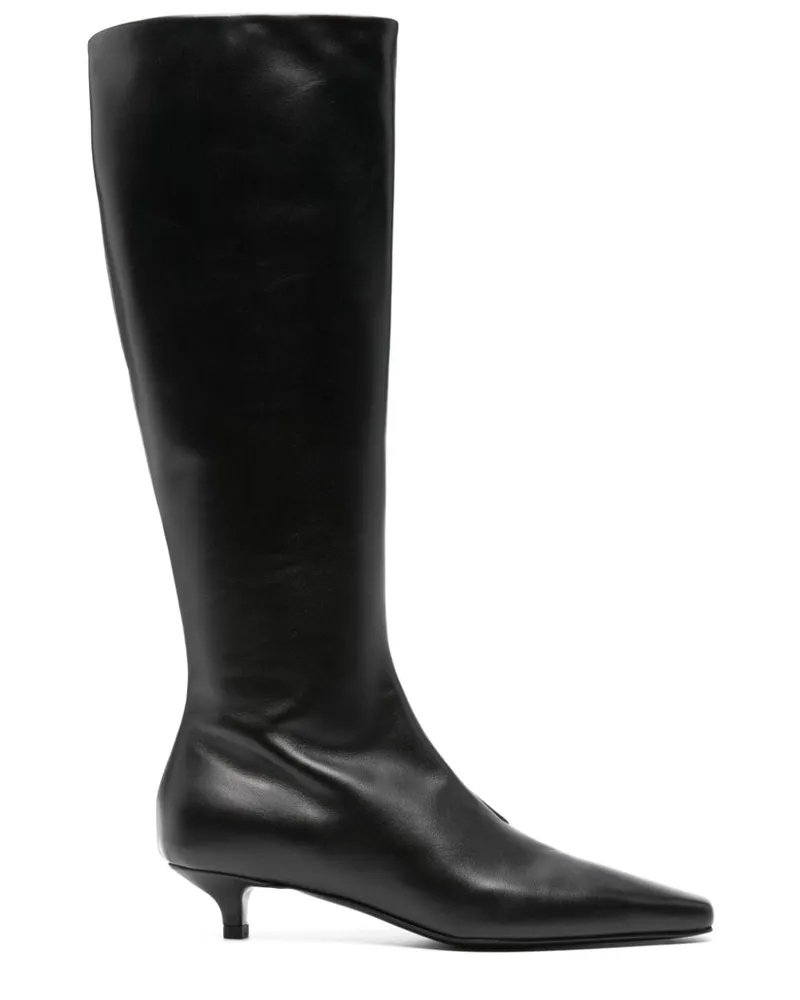 Totême Kniehohe The Slim Stiefel 40mm - Schwarz Schwarz