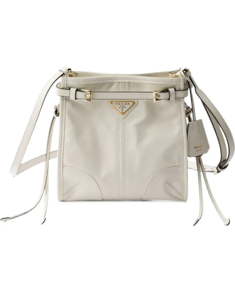 Prada Bonnie leather mini shoulder bag - Nude Nude