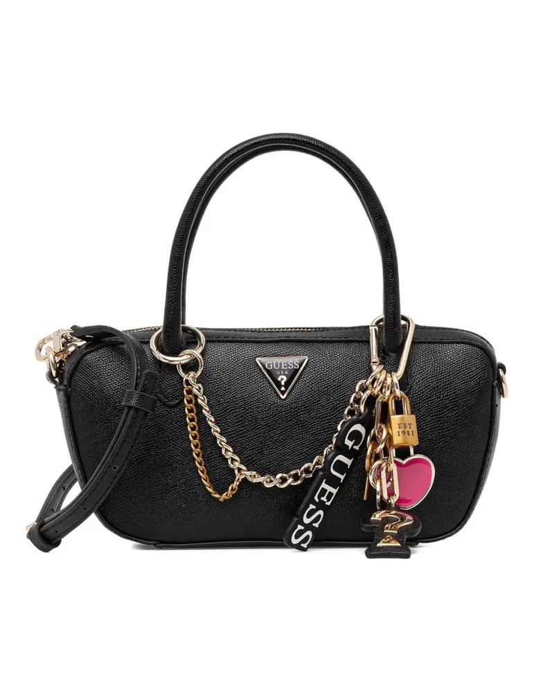 Guess Davina Tote Bag mit Logo - Schwarz Schwarz