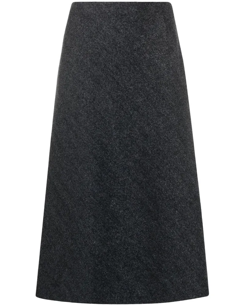 Maison Margiela Rock mit Fischgrätenmuster - Grau Grau